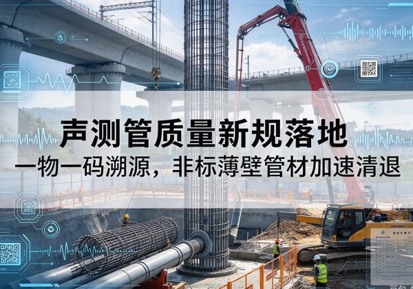 恩施声测管质量新规落地，一物一码溯源，非标薄壁管材加速清退