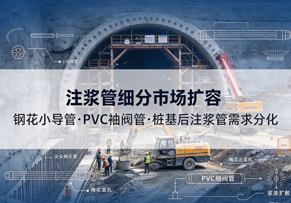 恩施注浆管细分市场扩容，隧道钢花小导管、PVC 袖阀管、桩基后注浆管需求分化